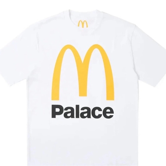 PALACE Other - PALACE White Tee with Yellow and Black Logo